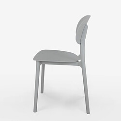 Avis Ahd Amazing Home Design AHD Chaise Polypropylène Nantes - Gris Clair