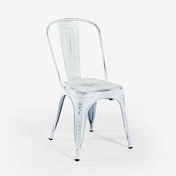 Avis Ahd Amazing Home Design Ahd Amazing Chaise Steel Old - Blanc Shabby