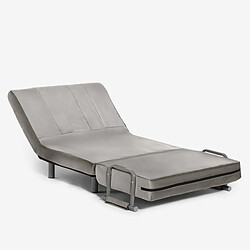 LE ROI DU RELAX Deborah Twin Lux - Gris pas cher