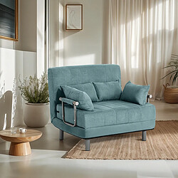 LE ROI DU RELAX Fauteuil-lit Deborah Twin Class - Turquoise
