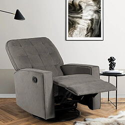 LE ROI DU RELAX Fauteuil relax Anita - Gris foncé