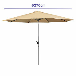 Marbueno Parasol rond - Marron