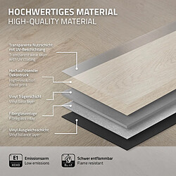 Acheter ML-Design 1,56 m² Sol en vinyle click PVC épaisseur 4,2 mm chêne clair 20x lames stratifié