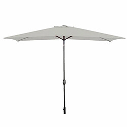 Marbueno Parasol rectangulaire en acier - Blanc