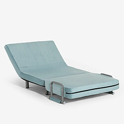LE ROI DU RELAX Fauteuil-lit Deborah Twin Lux - Turquoise pas cher
