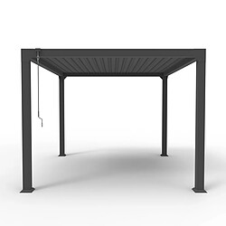 Elios Parasols Elios_parasols Pergola bioclimatique - Gris anthracite pas cher