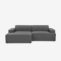 Modus sofà canapé d'angle 3 places - Gris foncé