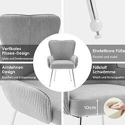 Acheter Merax Set de 2 fauteuils lounge confort - Gris