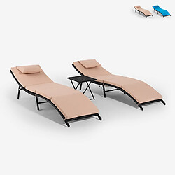 Beach and garden design transat 2 places - Bleu