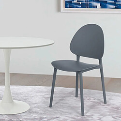 Ahd Amazing Home Design AHD Chaise Moderne Gladys - Gris Foncé
