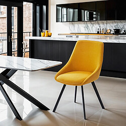 Ahd Amazing Home Design AHD Chaise Moderne Navya - Jaune