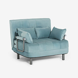 Avis LE ROI DU RELAX Fauteuil-lit Deborah Twin Lux - Turquoise