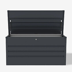 Soana Garden Shed Coffre de jardin extérieur en acier 132x61x62cm Chamonix pas cher