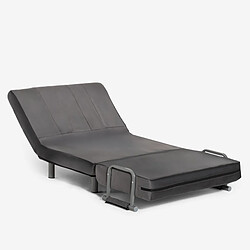 LE ROI DU RELAX Deborah Twin Lux - Gris foncé pas cher