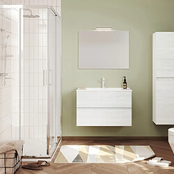 Arati bath and shower Meuble salle de bain avec miroir - Blanc