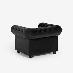 Ahd amazing home design Fauteuil chesterfield - Bleu pas cher