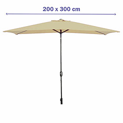 Marbueno Parasol de jardin - Marron