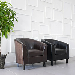 Avis Ahd amazing home design Fauteuil club Seashell - Noir