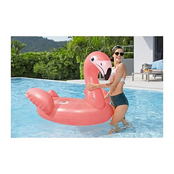 Bestway Bouée flamant rose Flamenco - 168 x 120 cm - Rose pas cher