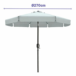 Marbueno Parasol rond - Blanc