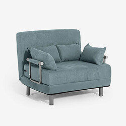Avis LE ROI DU RELAX Fauteuil-lit Deborah Twin Class - Turquoise