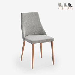 Ahd Amazing Home Design AHD Chaise Sirka Rembourrée - Gris Clair