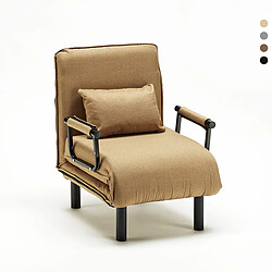 LE ROI DU RELAX Fauteuil convertible Deborah - Beige