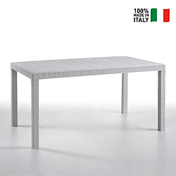 Avis Bica table de jardin rectangulaire - Blanc