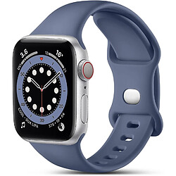 Little Boutik Bracelet Silicone Apple Watch 38-41mm Bracelet en Silicone - Taille S - Couleur Bleu Foncé - Compatible Apple Watch Series 2-9