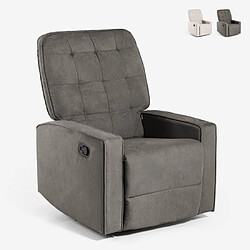 LE ROI DU RELAX Fauteuil relax Anita - Gris foncé