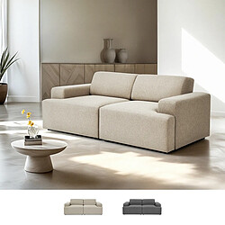 Modus sofà canapé droit 2 places - Gris foncé