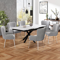 Avis Merax Set de 2 fauteuils lounge confort - Gris