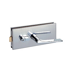Metalux serrure à clé milieu béquille - Chromé mat