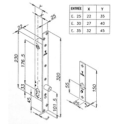 Cylindre de porte Opera
