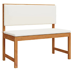 Banc de jardin vidaXL - Crème