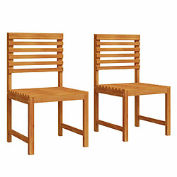 Chaises de jardin vidaXL - Acacia 2 pcs