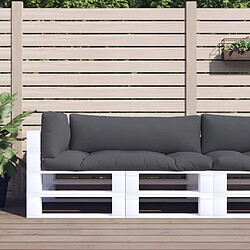 vidaXL Coussins de Palette Lot de 3 Coussins de palette - Polyester imperméable - Set à 3 morceaux - Intérieur/Extérieur