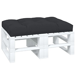 Avis vidaXL Coussin de palette noir 120x80x12 cm tissu