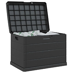 Avis vidaXL Boîte de Rangement de Jardin Anthracite 77,5 x 54,5 x 53 cm