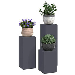 Avis vidaXL Support de Plante 3 pcs Anthracite Acier
