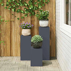 Acheter vidaXL Support de Plante 3 pcs Anthracite Acier