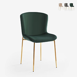 Ahd Amazing Home Design AHD Chaise Tissu Virin - Vert Foncé