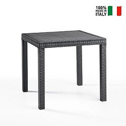 Avis Bica Table de jardin carrée - Noir