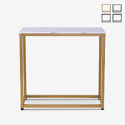 Ahd amazing home design Console Nigel - Blanc marbre