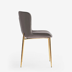 Ahd Amazing Home Design Chaise Virin - Gris pas cher