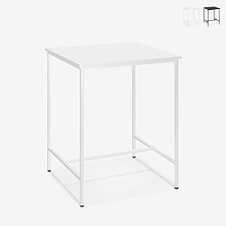 Ahd amazing home design Table haute Zakis - Blanc