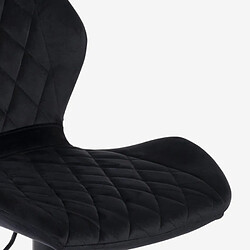 Acheter Superstool Tabouret velours - Noir