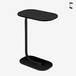 Ahd Amazing Home Design Table d'appoint blanche et noir pour canapé salon Kavet - Noir