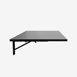 Ahd Amazing Home Design Table murale pliante pour cuisine bureau 120x60cm Jeremy - Noir