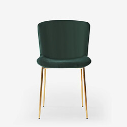 Avis Ahd Amazing Home Design AHD Chaise Tissu Virin - Vert Foncé